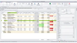 Screenshot des Abrechnungseditors in der Pro-Bau/S® AddOne Software, der die Erstellung von Abschlags-, Teil- und Schlussrechnungen ermöglicht.